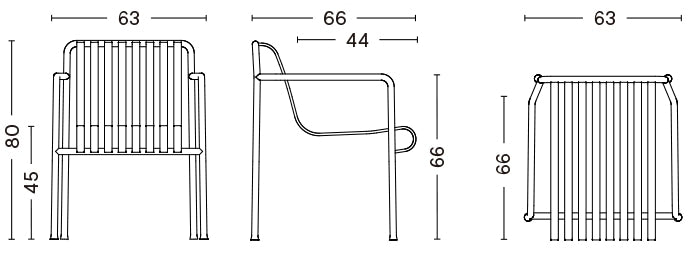 HAY ヘイ PALISSADE DINING ARM CHAIR パリサード ダイニング アームチェア アウトドア チェア アウトドア家具 おしゃれ 北欧 アイアンチェア