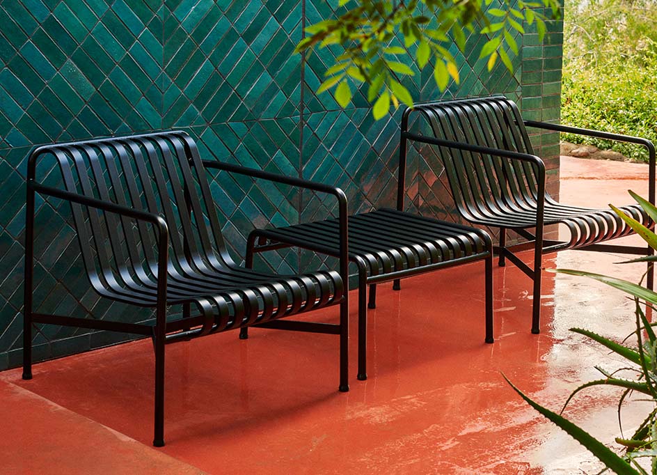 HAY ヘイ PALISSADE LOUNGE CHAIR LOW パリサード ラウンジチェア ロウ アウトドア チェア アウトドア家具 おしゃれ 北欧 アイアンチェア