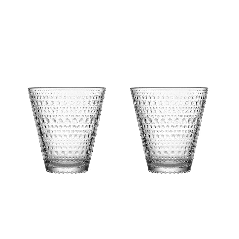 IITTALA Kastehelmi Authentic Iittala Kastehelmin Tumbler Pair Glasses Nordic Tableware