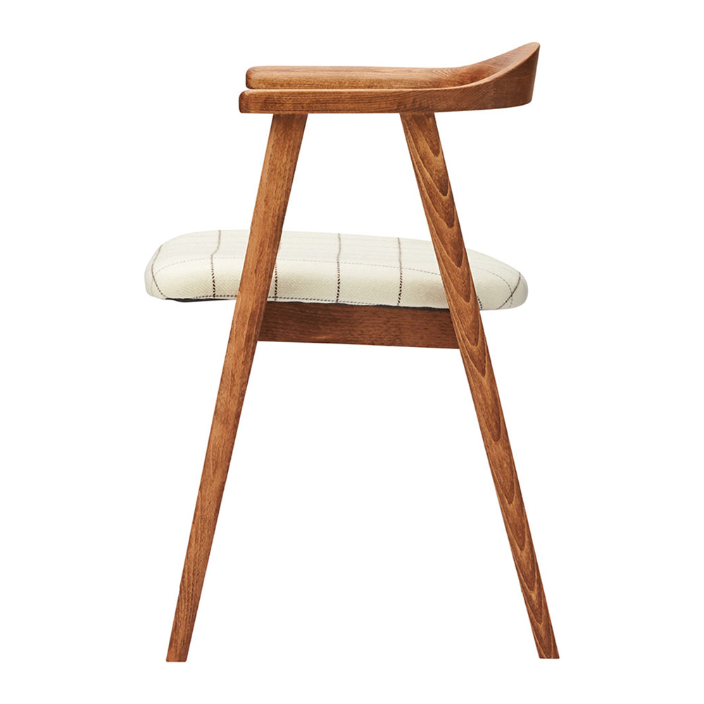 Akita Mokko Dining Chair Windsor Chair No. 500 Beech Wood Walnut Color Cafe Chair Wooden Chair Bentwood Furniture