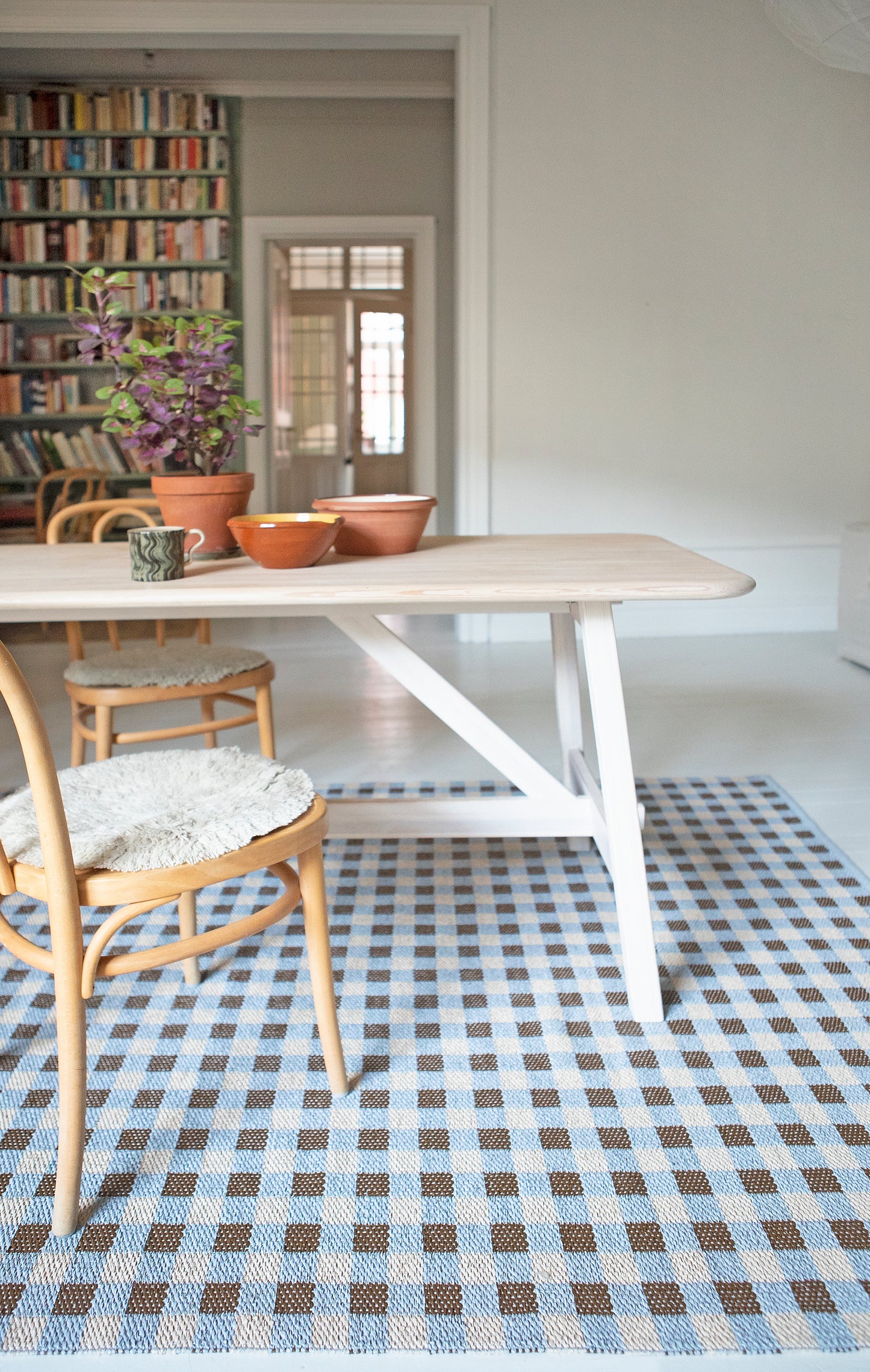 BRITA SWEDEN Brita Sweden IN&OUTDOOR RUG PLASTIC FOIL In&Outdoor Rug Plastic Foil POPPY BLUE Rug Nordic Stylish