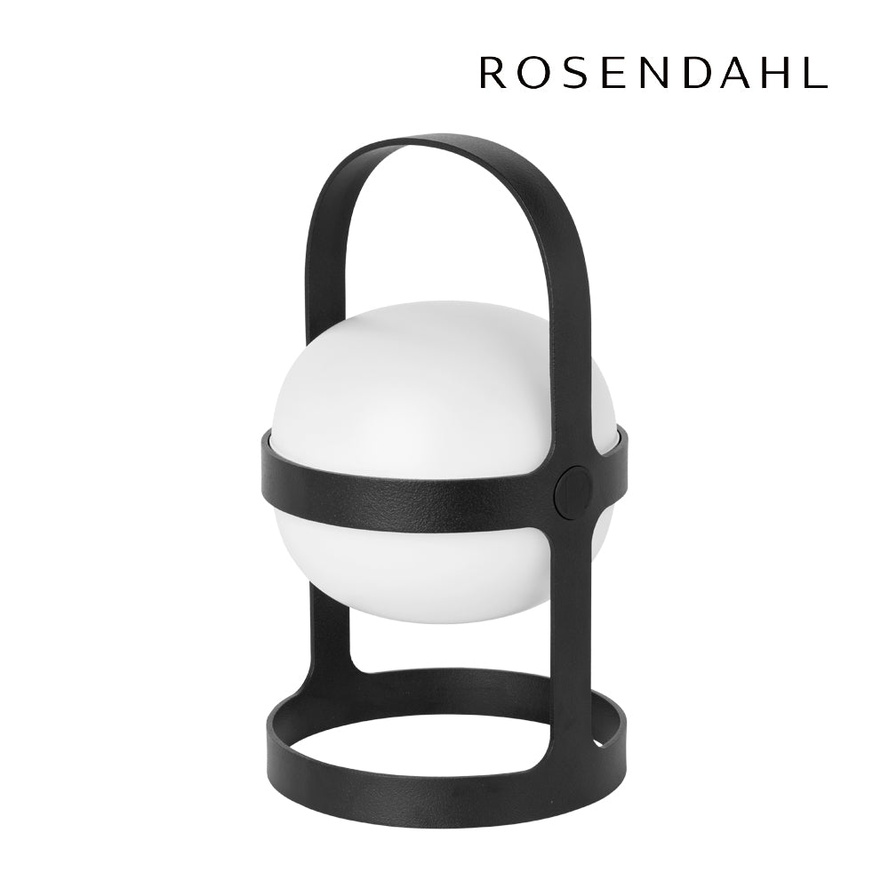 Rosendahl Soft Spot Solar Black H25cm ROSENDAHL COPENHAGEN SOFT SPOT Lantern Outdoor Lighting Scandinavian Interior Stylish