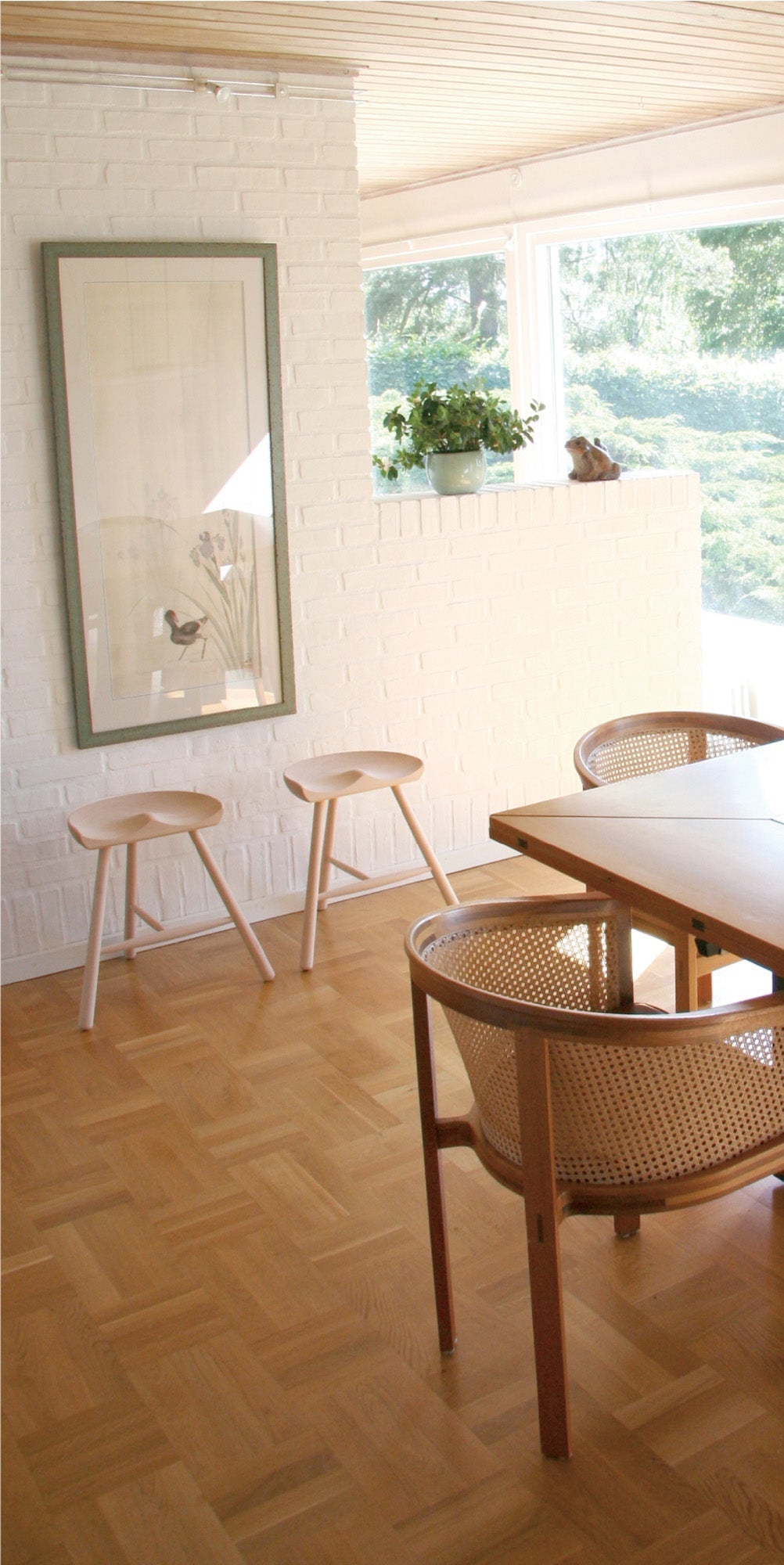 WERNER Shoemaker Chair No. 69 Authentic SHOEMAKER CHAIR No. 69 Unpainted Nordic Denmark Stool