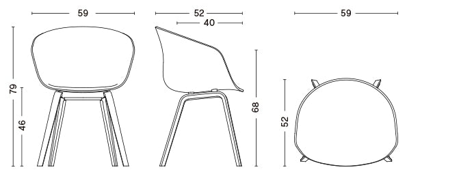 HAY ヘイ ABOUT A CHAIR アバウト ア チェア AAC 22 2.0 ダイニングチェア 椅子
