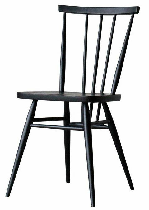 Akita Mokko Dining Chair Windsor Chair No. 500 Beech Wood Walnut Color Cafe Chair Wooden Chair Bentwood Furniture