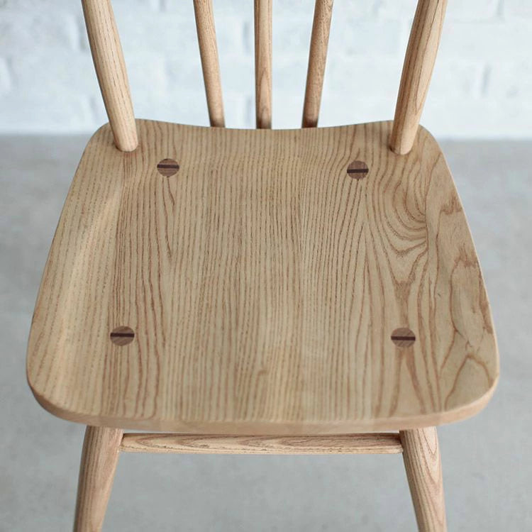 Akita Mokko Dining Chair Windsor Chair No. 500 Beech Wood Walnut Color Cafe Chair Wooden Chair Bentwood Furniture