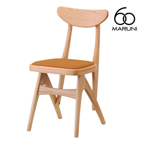 マルニ60 maruni60 マルニロクマル オークフレーム デルタチェア ダイニングチェア 椅子 木製 椅子 おしゃれ かわいい ゼラコート ビニールレザー