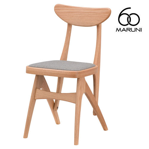 マルニ60 maruni60 マルニロクマル オークフレーム デルタチェア ダイニングチェア 椅子 木製 椅子 おしゃれ かわいい 布地 M-01