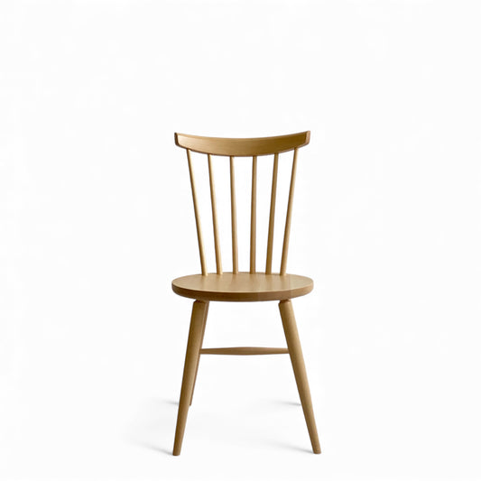 Akita Mokko Dining Chair Windsor Chair No. 500 Beech Wood Walnut Color Cafe Chair Wooden Chair Bentwood Furniture