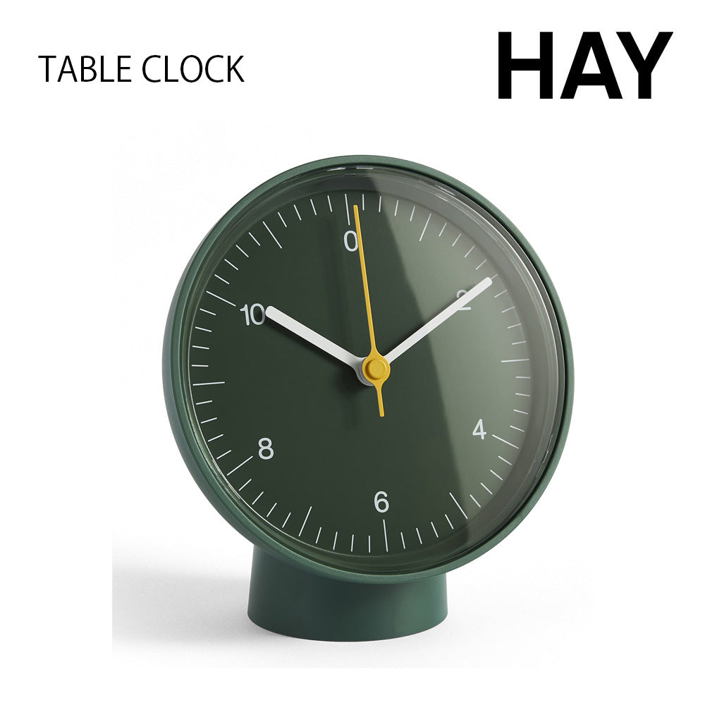 HAY ヘイ TABLE CLOCK テーブル クロック 置き時計 時計 おしゃれ かわいい 北欧 ジャスパー・モリソン ブルー ホワイト ブラック グリーン