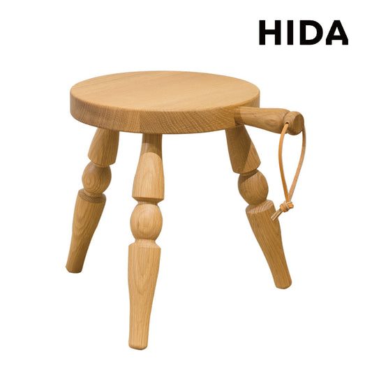 HIDA  飛騨産業 Milk stool スツール 板座 ホワイトオーク  北欧 ナチュラル 10年保証付